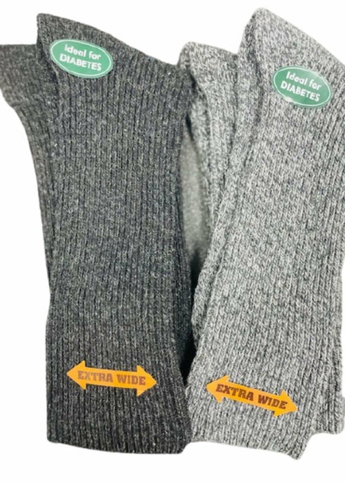 Regenerated Wool Diabetic Outdoor Hiking Extra Wide Calf Women Socks