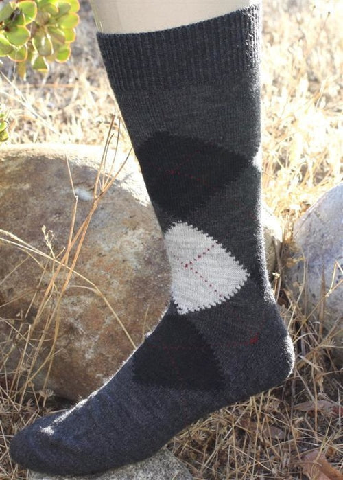 Alpaca Argyle Socks